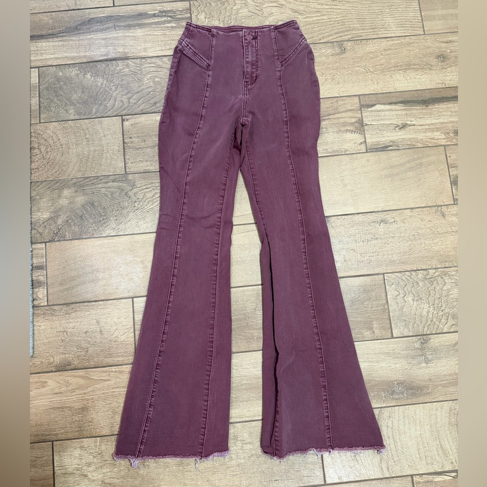 We The Free Plum Flare Jeans